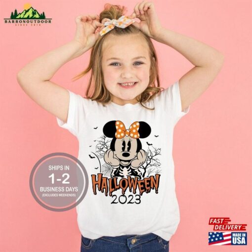 2023 Minnie Mouse Mickey Happy Halloween Kids Disney Shirt Oogie Boogie Bash Unisex Classic