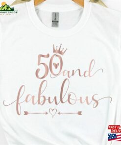 50Th Birthday Tshirt Gift For Women Custom Party Shirt 2023 T-Shirt Classic
