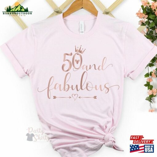 50Th Birthday Tshirt Gift For Women Custom Party Shirt 2023 T-Shirt Classic