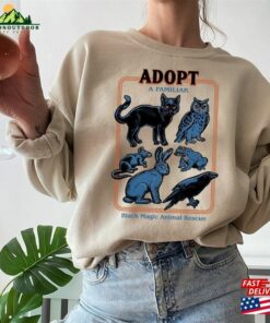 Adopt A Familiar Classic T-Shirt Black Magic Animal Rescue Halloween Party Shirt Unisex