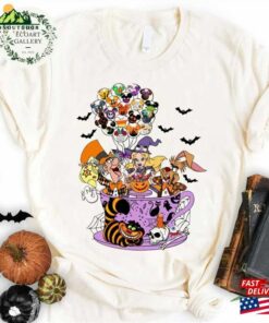 Alice In Wonderland Halloween Shirt Tea Cup Mickey Balloon T Shirt Sweatshirt 4