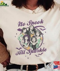 Ariel Snow White Disney Princesses Halloween No Spook All Sparkle Team Vintage Comfort Colors T-Shirt Hoodie