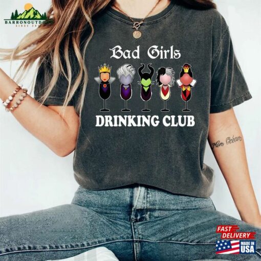 Bad Girls Drinking Club T-Shirt Disney Villains Shirts Epcot Food And Wine Festival 2023 Shirt Classic