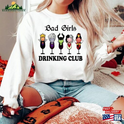 Bad Girls Drinking Club T-Shirt Disney Villains Shirts Epcot Food And Wine Festival 2023 Shirt Classic