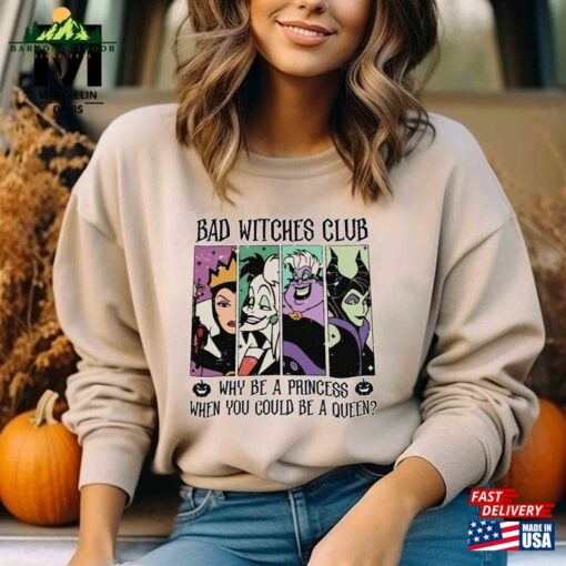 Bad Witches Club Shirt Disney’s Evil Queen Classic Sweatshirt