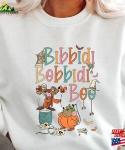 Bibbidi Bobbidi Boo Halloween Hoodie Retro Jaq And Gus T-Shirt Pumpkin Sweatshirt