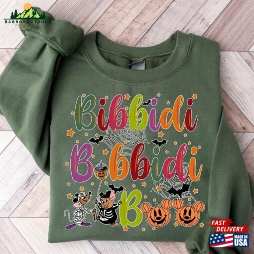 Bibbidi Bobbidi Boo Halloween Shirt Jaq And Gus Disney Cinderrella Sweatshirt Classic