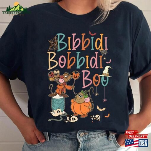 Bibbidi Bobbidi Boo Halloween Shirt Jaq And Gus Pumpkin Hoodie Sweatshirt