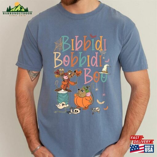 Bibbidi Bobbidi Boo Halloween Shirt Jaq And Gus Pumpkin Hoodie Sweatshirt