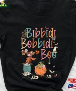 Bibbidi Bobbidi Boo Halloween Shirt Retro Jaq And Gus T-Shirt Pumpkin Sweatshirt Hoodie