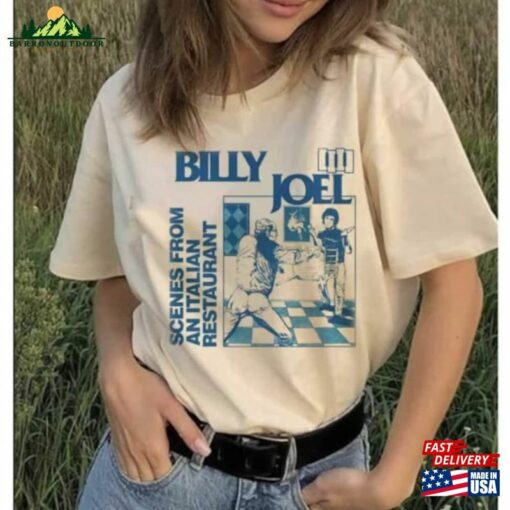 Billy Joel Vintage Retro T-Shirt V Neck Hoodie