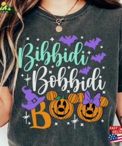 Bippidi Bobbidi Boo Halloween Shirt Pumpkins Comfort Colors Disney Spooky Sweatshirt Unisex T-Shirt