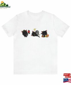 Black Cat Halloween Fall Hoodie Sweatshirt