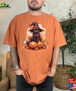 Black Cat Witches Hat Halloween Pumpkin Tshirt Spooky Season Gifts Witchy Shirt Sweatshirt Hoodie 2 Black Cat Witches Hat Halloween Pumpkin Tshirt Spooky Season Gifts Witchy Shirt Sweatshirt Hoodie 3