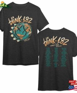 Blink 182 Smiley World Tour 2023 24 T-Shirt Sweatshirt Classic 2 Blink 182 Smiley World Tour 2023 24 T Shirt Sweatshirt Classic 3