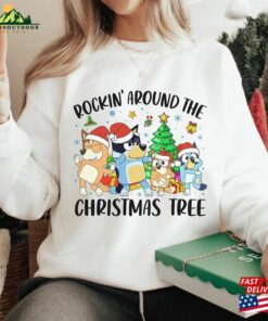 Bluey And Bingo Family Merry Christmas 2023 Shirt Sweatshirt Unisex