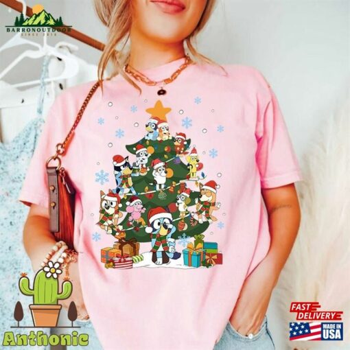 Bluey And Bingo Family Merry Christmas 2023 T-Shirt Classic