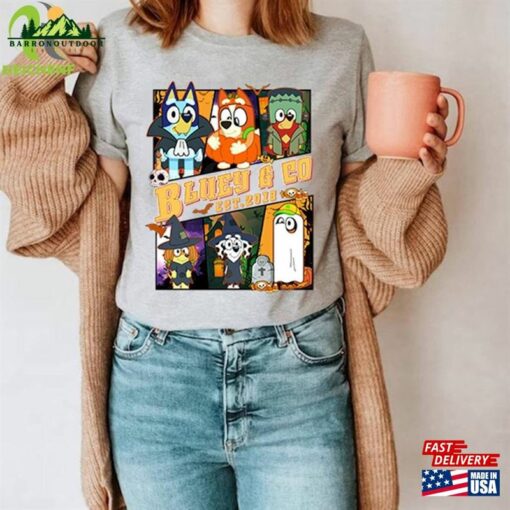 Bluey And Friends Halloween 2023 Shirt Co Est 2018 Tee Classic T-Shirt