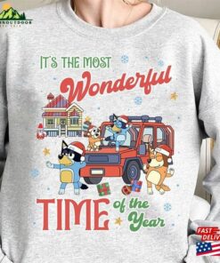 Bluey Family Christmas Blue Dog Shirt Sweatshirt Hoodie