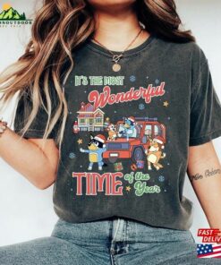 Bluey Family Christmas Blue Dog Shirt Sweatshirt Hoodie