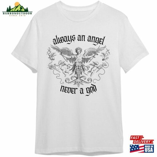 Bo#Yg#En#Ius Quot Strong Enough Always An Angel Never A God Shirt Unisex T-Shirt