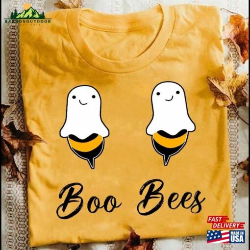 Boo Bees Ghost T-Shirt Bee Halloween Shirt Crew Classic Hoodie