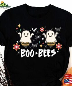 Boo Bees Halloween Shirt Funny Ghost Tee Spooky Season Hoodie Sweatshirt
