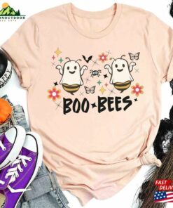 Boo Bees Halloween Shirt Funny Ghost Tee Spooky Season Hoodie Sweatshirt