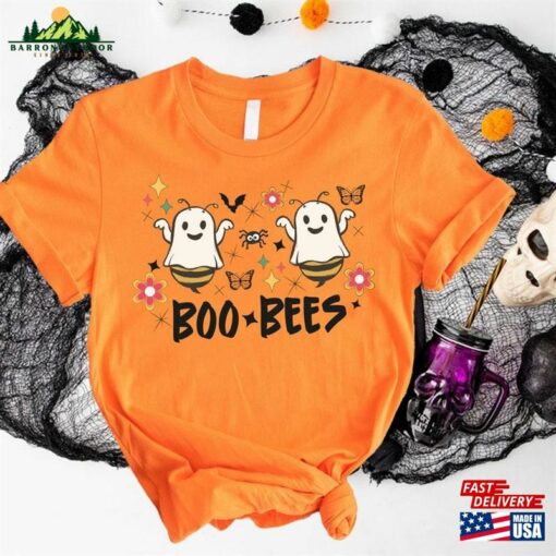 Boo Bees Halloween Shirt Funny Ghost Tee Spooky Season Hoodie Sweatshirt