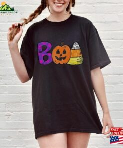 Boo Doodle Letters Shirt Halloween 2023 Party T-Shirt Classic