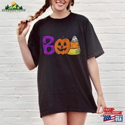 Boo Doodle Letters Shirt Halloween 2023 Party T-Shirt Classic