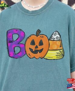 Boo Doodle Letters Shirt Halloween 2023 Party T-Shirt Classic