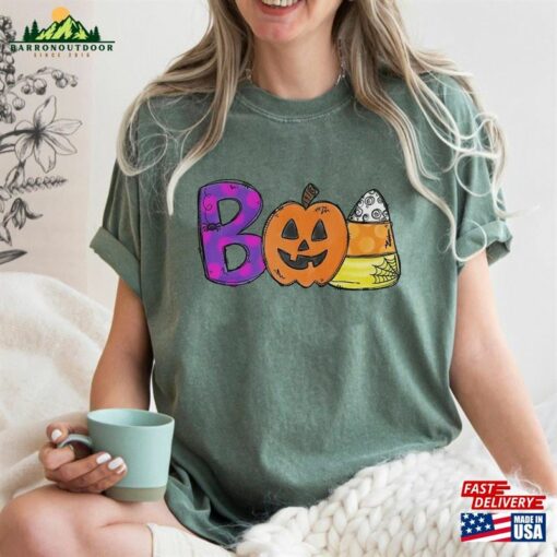 Boo Doodle Letters Shirt Halloween 2023 Party T-Shirt Classic