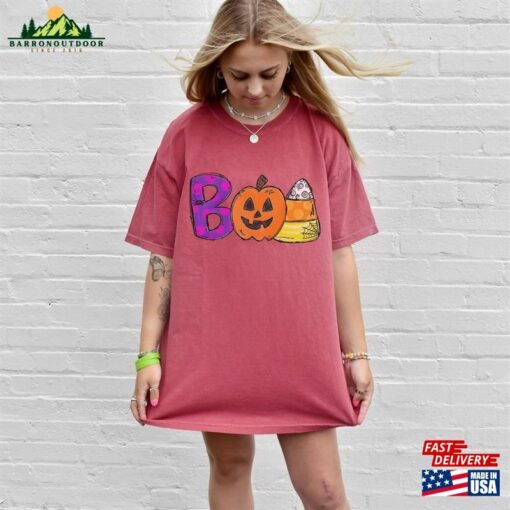 Boo Doodle Letters Shirt Halloween 2023 Party T-Shirt Classic