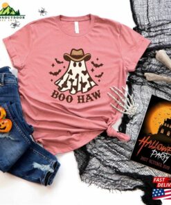 Boo Haw Ghost Sweatshirt Retro Halloween Shirt Country Cowgirl T-Shirt Classic