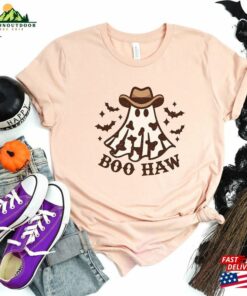 Boo Haw Ghost Sweatshirt Retro Halloween Shirt Country Cowgirl T Shirt Classic 3
