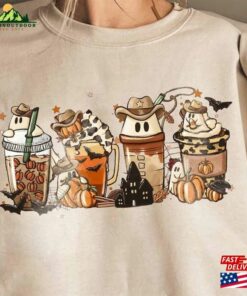 Boo Haw Halloween Coffee Sweatshirt Howdy Pumpkin Spice Latte Shirt Hoodie Classic