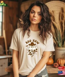 Boo Haw Shirt Funny Halloween Cute Scary Hoodie T-Shirt