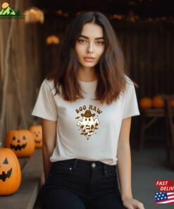 Boo Haw Shirt Funny Halloween Cute Scary Hoodie T-Shirt