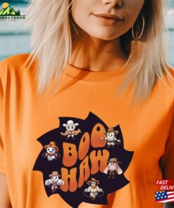 Boo Haw Western Ghost T Shirt Vintage Tee Season Halloween Crewneck Unisex 3