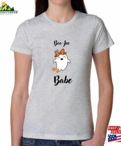 Boo Jee Babe Adult Novelty Halloween 2023 Short Sleeve Ghost Women’S Boyfriend T-Shirt Unisex Hoodie