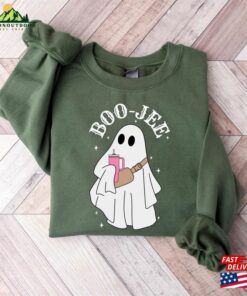 Boo Jee Ghost Sweatshirt Halloween Crewneck Spooky Hoodie T-Shirt