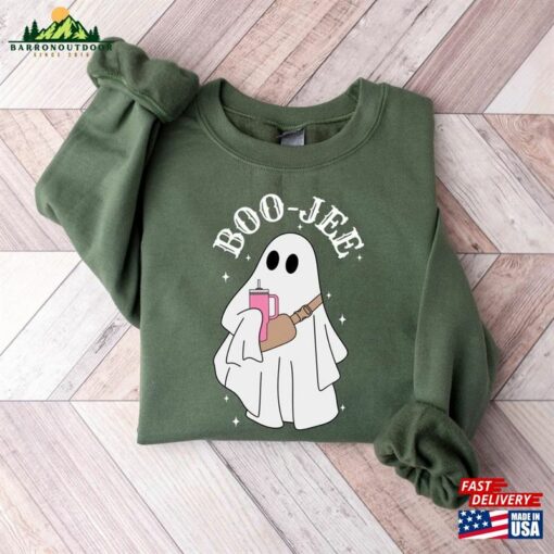 Boo Jee Ghost Sweatshirt Halloween Crewneck Spooky Hoodie T-Shirt
