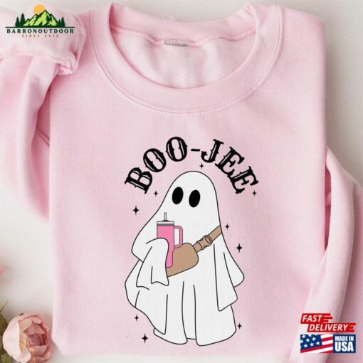 Boo Jee Ghost Sweatshirt Halloween Crewneck Spooky Hoodie T-Shirt