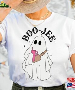 Boo Jee Shirt Cute Funny Halloween Comfort Colors Ghost Unisex Sweatshirt