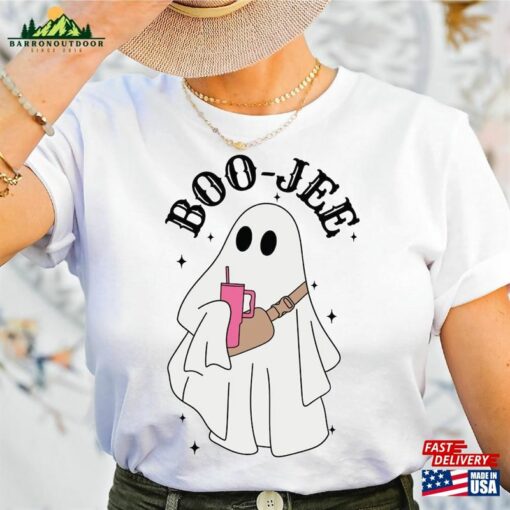 Boo Jee Shirt Cute Funny Halloween Comfort Colors Ghost Unisex Sweatshirt