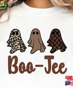 Boo Jee Shirt Cute Funny Halloween Sweater Ghost T-Shirt Hoodie