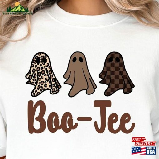 Boo Jee Shirt Cute Funny Halloween Sweater Ghost T-Shirt Hoodie