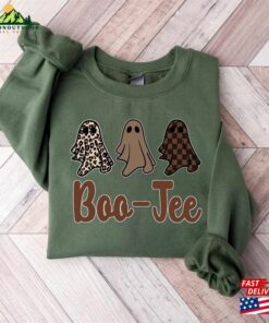Boo Jee Shirt Cute Funny Halloween Sweater Ghost T-Shirt Hoodie