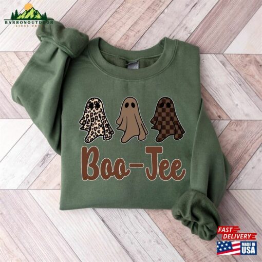 Boo Jee Shirt Cute Funny Halloween Sweater Ghost T-Shirt Hoodie